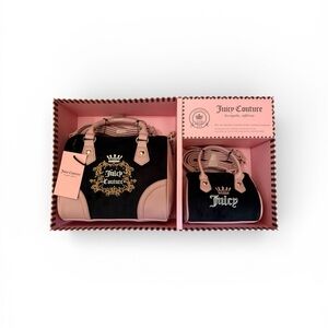 Juicy Couture Black and Pink Bag Duo